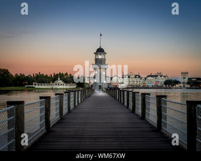 Alberghi e il Disney World Resort vicino ad Orlando, Florida. Ci sono molti hotel del resort. Foto Stock