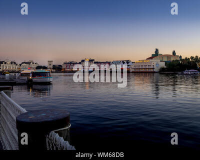 Alberghi e il Disney World Resort vicino ad Orlando, Florida. Ci sono molti hotel del resort. Foto Stock