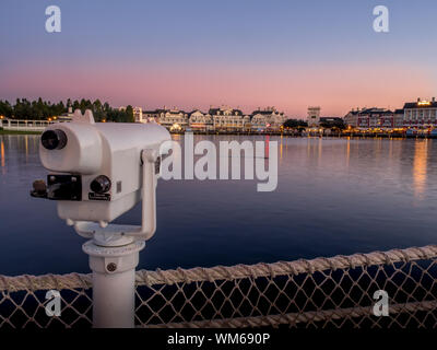 Alberghi e il Disney World Resort vicino ad Orlando, Florida. Ci sono molti hotel del resort. Foto Stock