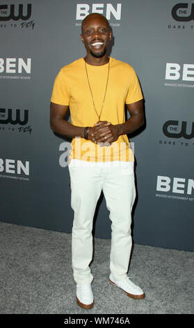 Il CW Estate 2019 TCA tutte le Star Party tenuto presso il Beverly Hilton Hotel di Beverly Hills, la California. Dotato di: Keston John dove: Los Angeles, California, Stati Uniti quando: 05 Ago 2019 Credit: Adriana M. Barraza/WENN.com Foto Stock