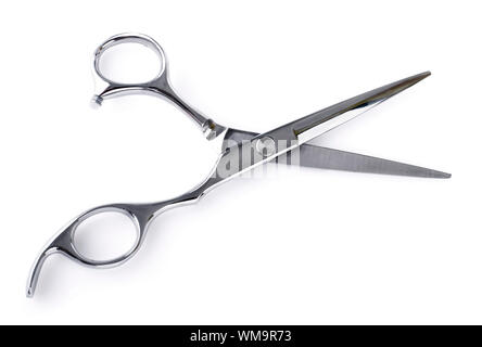 Il taglio dei capelli professionale forbici. Studio di isolamento. Foto Stock