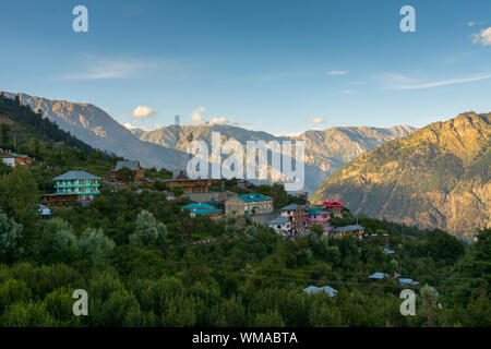 Bella città Hillstation Kalpa in Himachal Pradesh, India Foto Stock