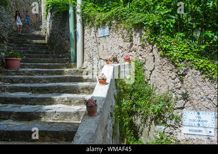 Costiera Amalfitana (Salerno) : il limone il percorso . Foto Stock