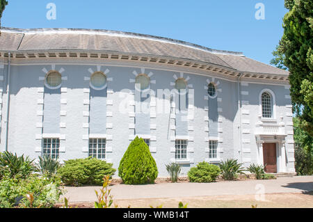 Sala della chiesa olandese riformata, Noorder-Paarl nella provincia del Capo occidentale del Sud Africa Foto Stock