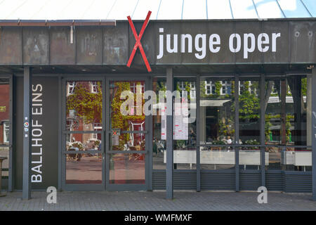 Junge Oper, Ballhofplatz, Hannover, Niedersachsen, Deutschland Foto Stock