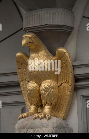 Golden Eagle, Hotel und Gasthof Goldener Adler, ristorante, kocher valley, Hohenlohe, BADEN-WUERTTEMBERG, Heilbronn-Franconia, Germania Foto Stock