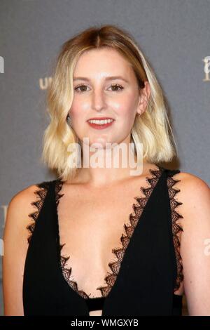Amburgo, Deutschland. 04 Sep, 2019. Laura Carmichael al Photocall per la versione teatrale di 'centro città Abbey' su 4.09.2019 in Amburgo | Utilizzo di credito in tutto il mondo: dpa/Alamy Live News Foto Stock