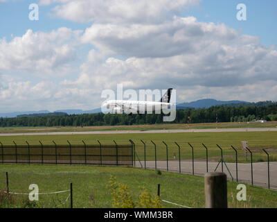 Swiss Star Alliance in aereo Aeroporto di Zurigo Foto Stock