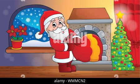 Santa Claus scena interna 6 Illustrazione Vettoriale