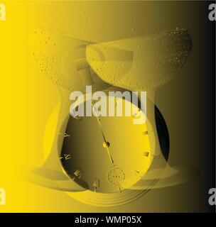 Occhiali d'oro Illustrazione Vettoriale