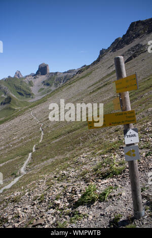 Il Col du Coin 2398m Foto Stock