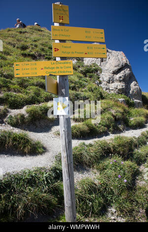 Il Col du Coin 2398m Foto Stock