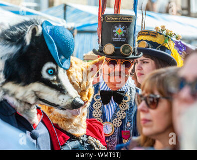 Lincoln, Lincolnshire, England, Regno Unito - Il più grande asilo Steampunk Festival sulla terra è tenuto nella città di Lincoln Foto Stock