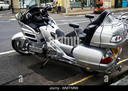 Vista laterale di una Honda Goldwing 1800 A-6 2007 Foto Stock