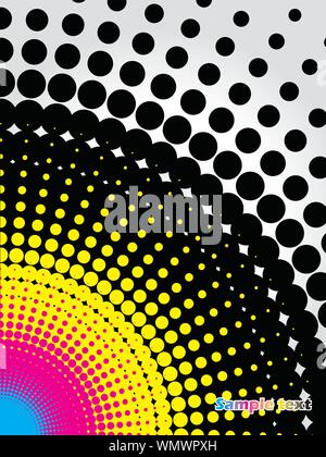 Abstract background cmyk Illustrazione Vettoriale