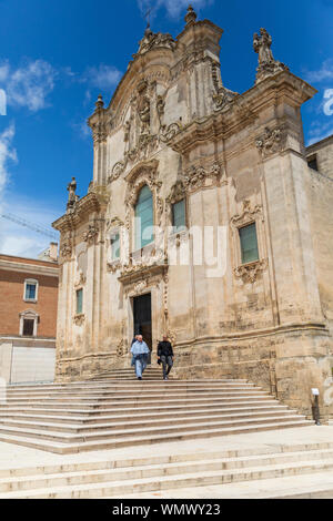 In Italia, Basilicata, provincia di Matera, Matera. Maggio 28, 2019. Chiesa di San Francesco di Assisi. Foto Stock