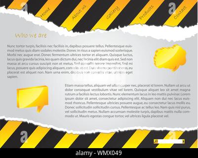 Rip sito di costruzione del modello di progettazione Illustrazione Vettoriale