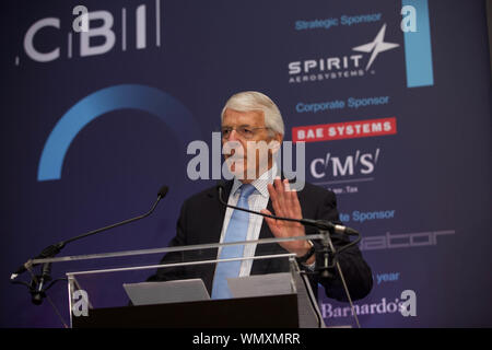 Glasgow, Regno Unito, 5 Settembre 2019: Sir John Major rivolgendosi ai membri della CBI Scozia. Credito: TERRY MURDEN / Alamy Foto Stock