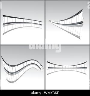 Strisce di pellicola Illustrazione Vettoriale
