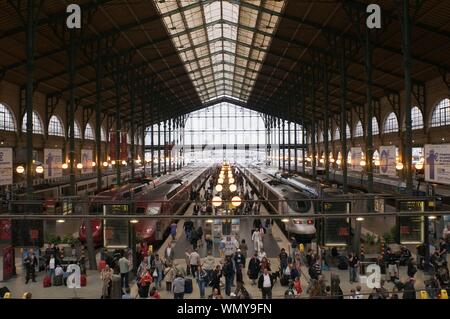 Parigi Gare du Nord Foto Stock