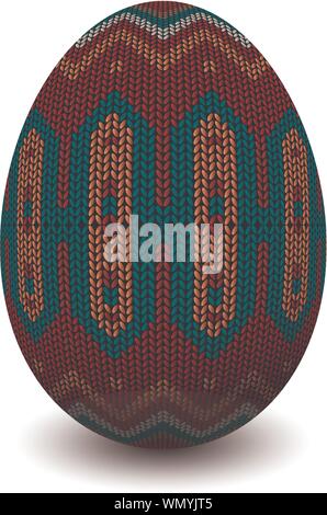 Un uovo in maglia Illustrazione Vettoriale
