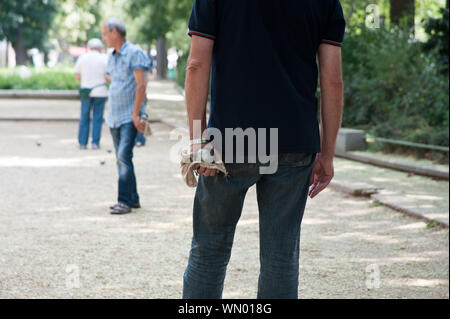 Parigi, Boulevard Richard Lenoir, Boule Foto Stock