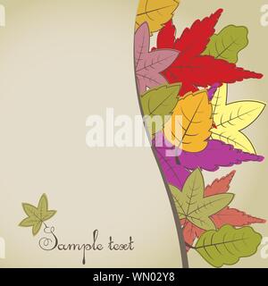 Brown autunno sfondo.illustrazione vettoriale Illustrazione Vettoriale