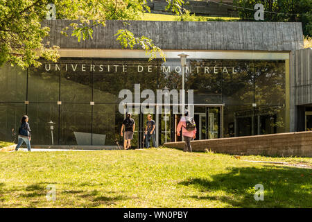 Montreal, CA - 5 Settembre 2019: gli studenti di andare all'Università di Montreal (UDEM) Foto Stock