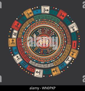 Calendario del Maya Illustrazione Vettoriale