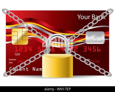 Fissare la scheda ATM Illustrazione Vettoriale