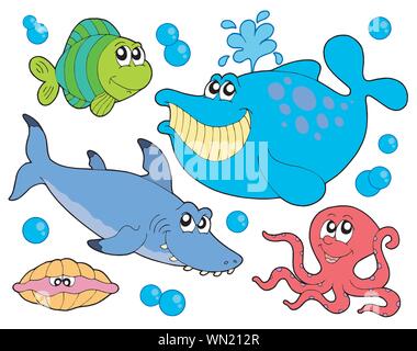 Accumulazione dei pesci Illustrazione Vettoriale