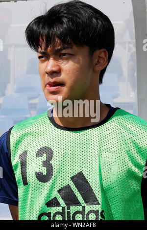 San Pedro del Pinatar, Spagna. 5 Sep, 2019. Yutaro Oda (JPN) Calcio/Calcetto : sotto-18 International amichevole tra U18 Scozia 1-1 U18 Giappone all'Arena Pinatar in San Pedro del Pinatar, Spagna . Credito: Mutsu Kawamori/AFLO/Alamy Live News Foto Stock