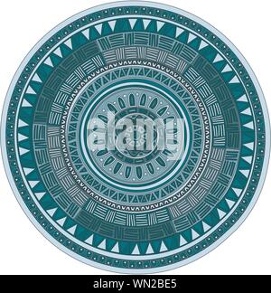 Round ornamento mandala pattern Illustrazione Vettoriale