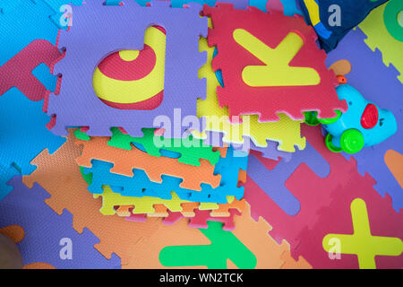 Schiuma tappetino flor per bambini Foto Stock