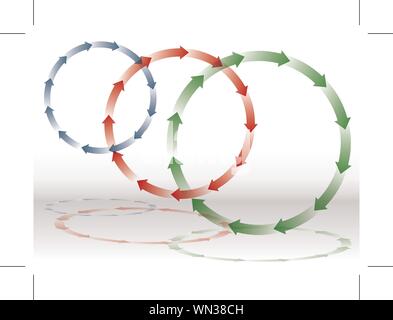 Freccia di riciclaggio Illustrazione Vettoriale