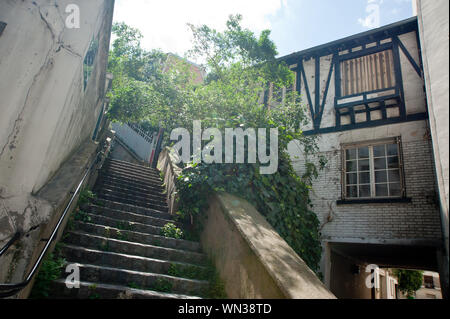 Parigi, ruhige Wohngegend - Parigi, tranquilla Mansions Foto Stock