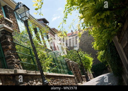 Parigi, ruhige Wohngegend - Parigi, tranquilla Mansions Foto Stock