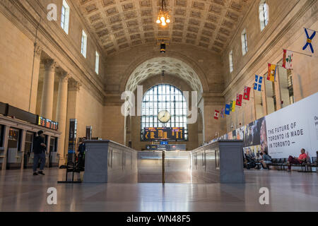 All'interno della stazione di unione a Toronto. Foto Stock