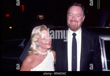 ***FILE FOTO*** Carol Lynley è passato a 77 anni di età. Carol Lynley e Jack Haley Jr il 1 settembre 1985 a New York City. Credito: Walter McBride/MediaPunch Foto Stock