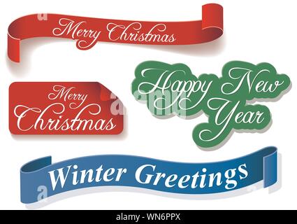 Vacanze Set di Banner Illustrazione Vettoriale