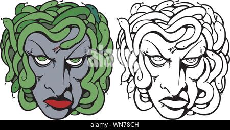 Medusa Illustrazione Vettoriale