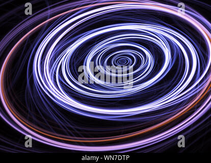 Abstract colore sfondo dinamico con effetto di illuminazione. Arte frattale a spirale Foto Stock
