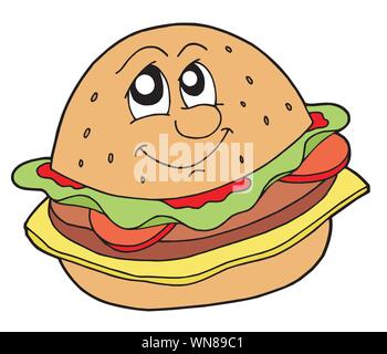 Hamburger illustrazione vettoriale Illustrazione Vettoriale