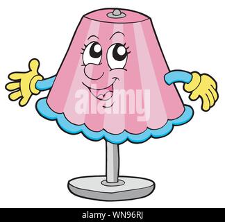 Carino lampada da tavolo Illustrazione Vettoriale