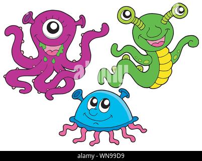 Monster collection 1 Illustrazione Vettoriale