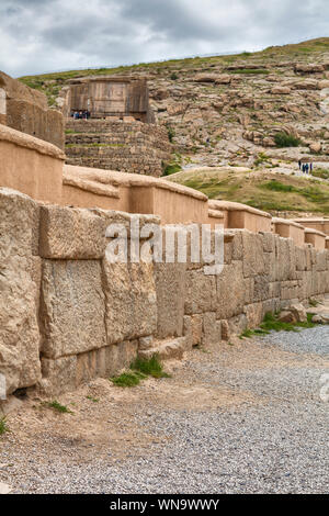Persepolis, il cerimoniale di capitale dell impero Achemenide, far Provincia, Iran Foto Stock