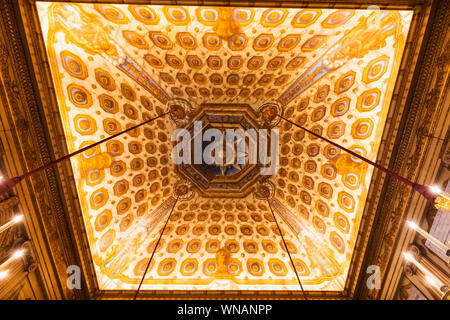 Inghilterra, London, Kensington, Kensington Palace e il re gli Appartamenti di Stato e la sala Cupola, soffitto Artwork da William Kent datata 1723 Foto Stock