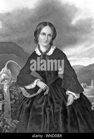 CHARLOTTE BRONTE (1816-1855) poeta inglese e romanziere Foto Stock