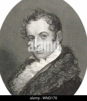 WASHINGTON IRVING (1783-1859) autore americano, biografo e diplomatico Foto Stock