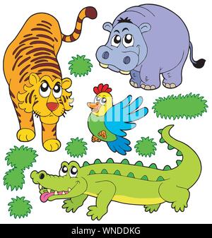 Animali da ZOO collection 5 Illustrazione Vettoriale